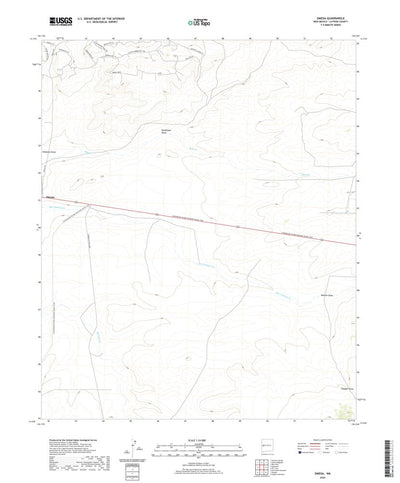United States Geological Survey Omega, NM (2020, 24000-Scale) digital map