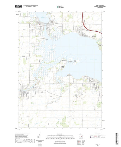 United States Geological Survey Omro, WI (2022, 24000-Scale) digital map