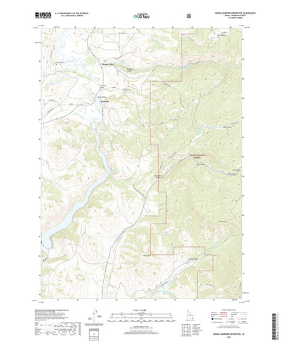 United States Geological Survey Oneida Narrows Reservoir, ID (2020, 24000-Scale) digital map