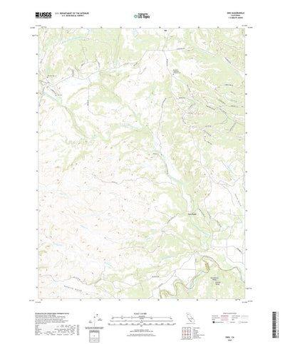 United States Geological Survey Ono, CA (2022, 24000-Scale) digital map