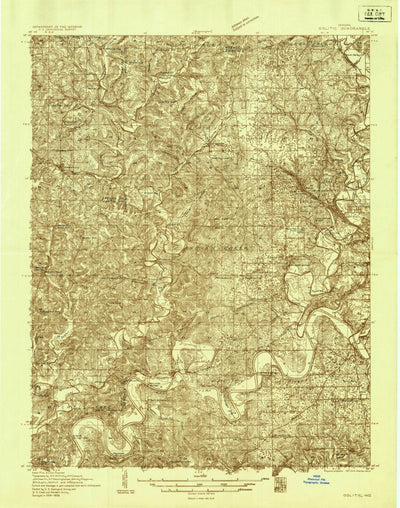 United States Geological Survey Oolitic, IN (1935, 48000-Scale) digital map