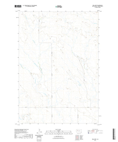 United States Geological Survey Opal West, SD (2021, 24000-Scale) digital map