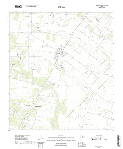 United States Geological Survey Orange Grove, TX (2022, 24000-Scale) digital map