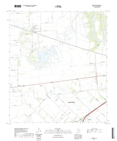 United States Geological Survey Orchard, TX (2022, 24000-Scale) digital map