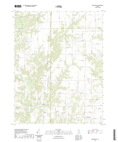 United States Geological Survey Orchardville, IL (2021, 24000-Scale) digital map