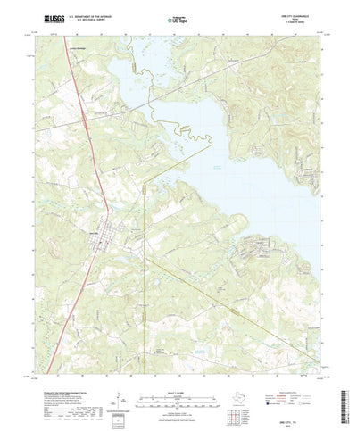 United States Geological Survey Ore City, TX (2022, 24000-Scale) digital map