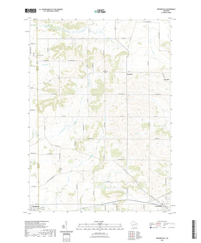 United States Geological Survey Orfordville, WI (2022, 24000-Scale) digital map