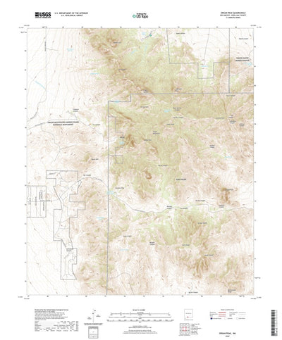 United States Geological Survey Organ Peak, NM (2020, 24000-Scale) digital map