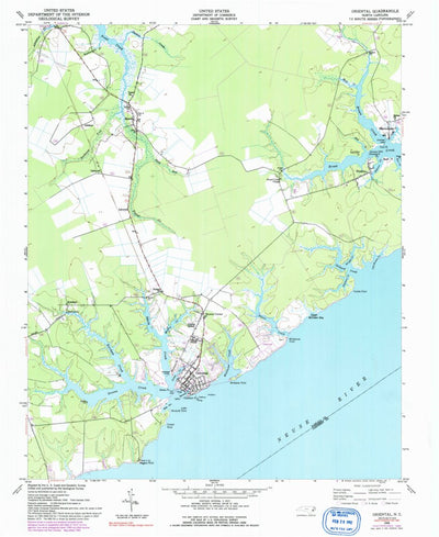 United States Geological Survey Oriental, NC (1948, 24000-Scale) digital map