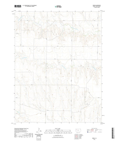 United States Geological Survey Orion, KS (2022, 24000-Scale) digital map
