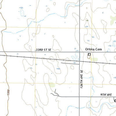 United States Geological Survey Oriska, ND (2020, 24000-Scale) digital map