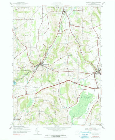 United States Geological Survey Oriskany Falls, NY (1943, 24000-Scale) digital map