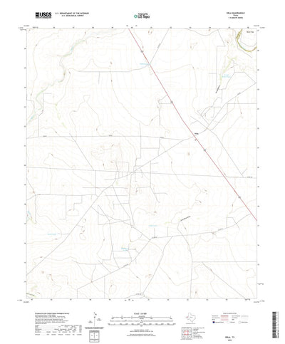 United States Geological Survey Orla, TX (2022, 24000-Scale) digital map