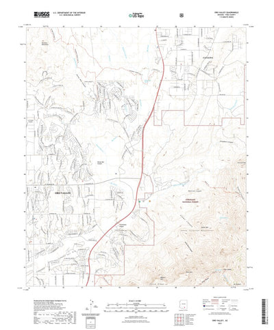 United States Geological Survey Oro Valley, AZ (2021, 24000-Scale) digital map