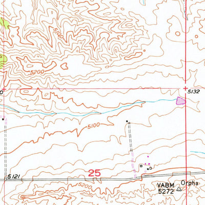 United States Geological Survey Orpha, WY (1949, 24000-Scale) digital map