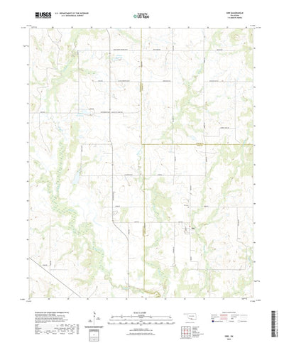 United States Geological Survey Orr, OK (2022, 24000-Scale) digital map
