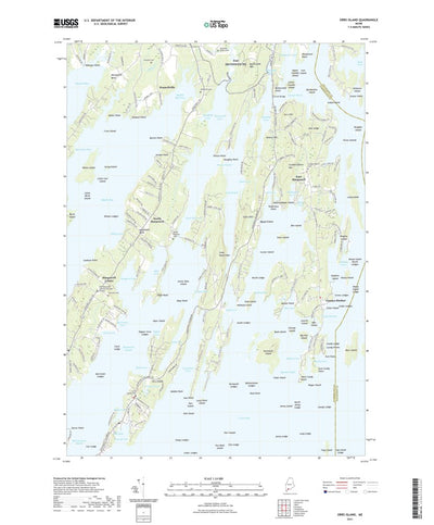 United States Geological Survey Orrs Island, ME (2021, 24000-Scale) digital map
