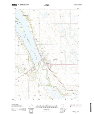 United States Geological Survey Ortonville, MN (2022, 24000-Scale) digital map