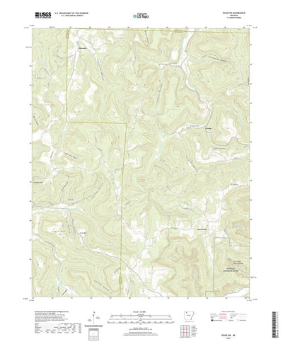United States Geological Survey Osage SW, AR (2020, 24000-Scale) digital map