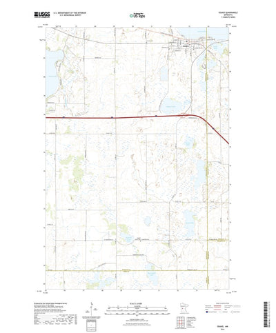 United States Geological Survey Osakis, MN (2022, 24000-Scale) digital map