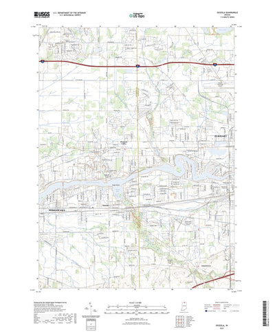United States Geological Survey Osceola, IN (2022, 24000-Scale) digital map