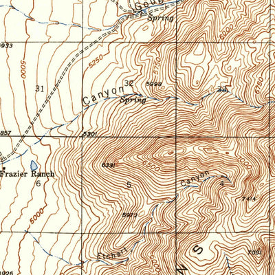 United States Geological Survey Osgood Mountains, NV (1947, 62500-Scale) digital map