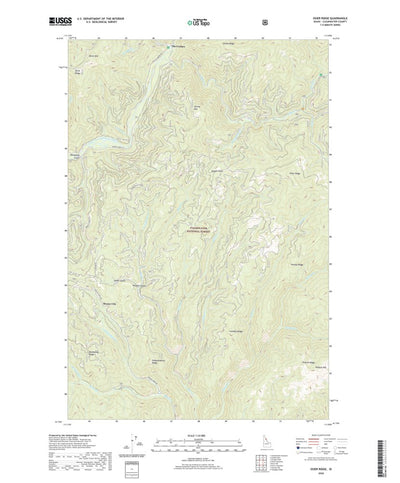 United States Geological Survey Osier Ridge, ID (2020, 24000-Scale) digital map