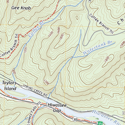 United States Geological Survey Oswald Dome, TN (2022, 24000-Scale) digital map