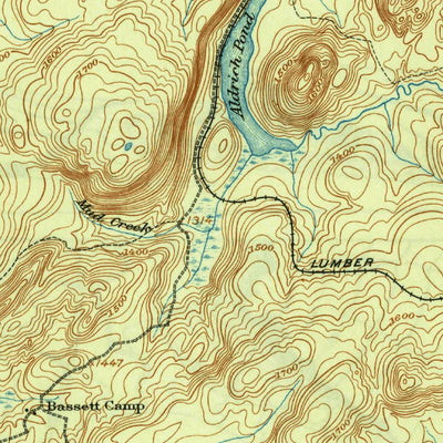 United States Geological Survey Oswegatchie, NY (1918, 62500-Scale) digital map