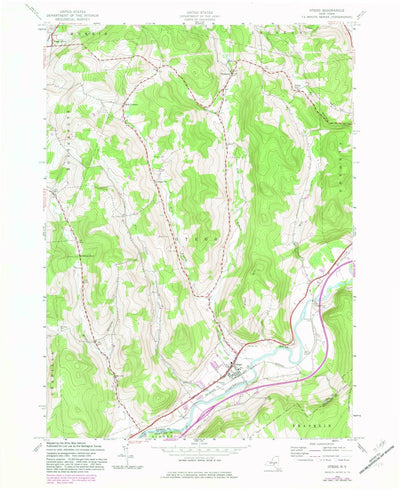 United States Geological Survey Otego, NY (1943, 24000-Scale) digital map