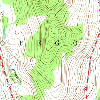United States Geological Survey Otego, NY (1943, 24000-Scale) digital map