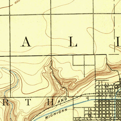 United States Geological Survey Ottawa, IL (1892, 62500-Scale) digital map