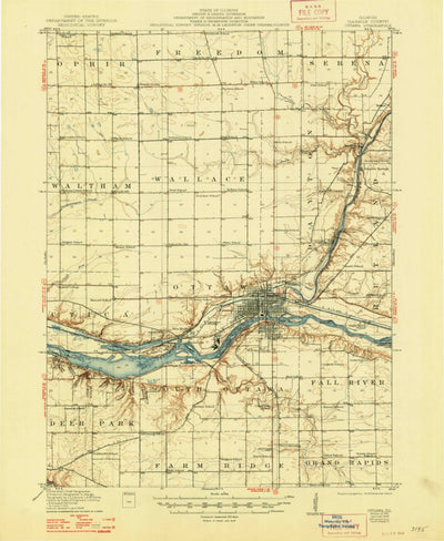 United States Geological Survey Ottawa, IL (1915, 62500-Scale) digital map