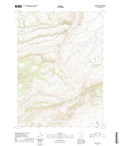 United States Geological Survey Otter Creek, WY (2021, 24000-Scale) digital map