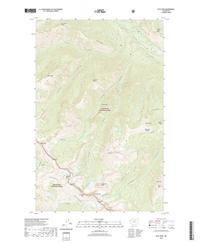 United States Geological Survey Oval Peak, WA (2020, 24000-Scale) digital map