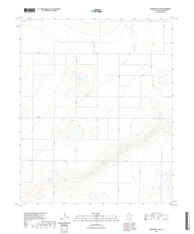 United States Geological Survey Overstreet Lake, TX (2022, 24000-Scale) digital map