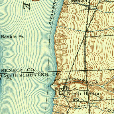 United States Geological Survey Ovid, NY (1902, 62500-Scale) digital map