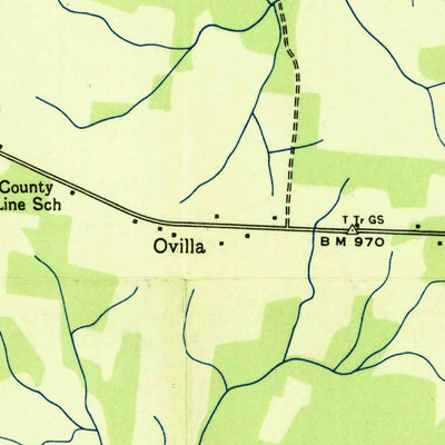 United States Geological Survey Ovilla, TN (1936, 24000-Scale) digital map