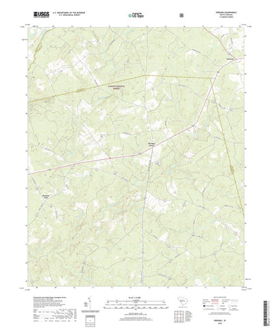 United States Geological Survey Owdoms, SC (2020, 24000-Scale) digital map