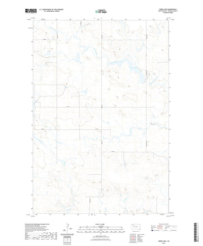 United States Geological Survey Owen Lake, SD (2021, 24000-Scale) digital map