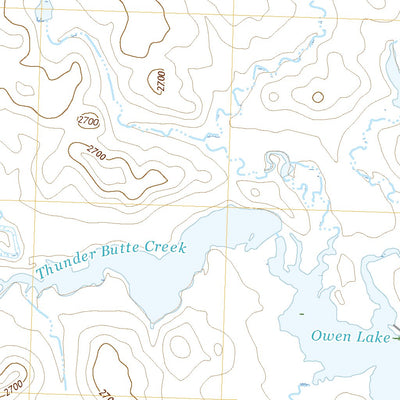United States Geological Survey Owen Lake, SD (2021, 24000-Scale) digital map