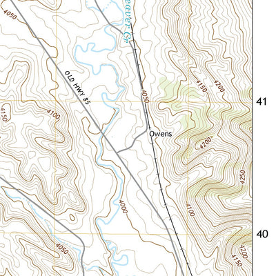 United States Geological Survey Owens, WY (2021, 24000-Scale) digital map