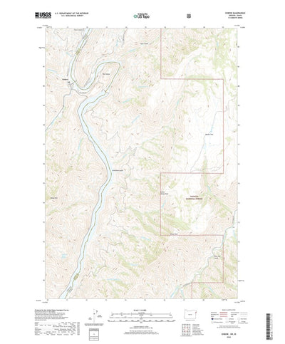 United States Geological Survey Oxbow, OR (2020, 24000-Scale) digital map
