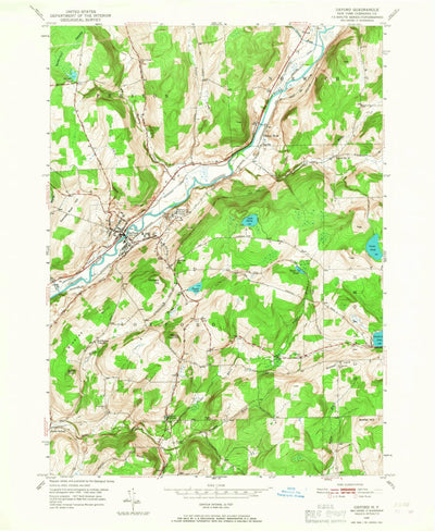 United States Geological Survey Oxford, NY (1949, 24000-Scale) digital map