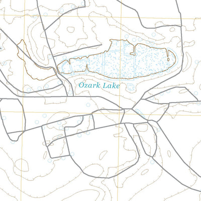 United States Geological Survey Ozark Lake, TX (2022, 24000-Scale) digital map