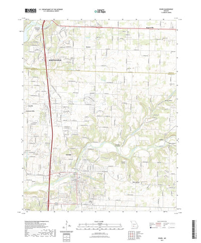 United States Geological Survey Ozark, MO (2021, 24000-Scale) digital map