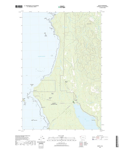 United States Geological Survey Ozette, WA (2020, 24000-Scale) digital map