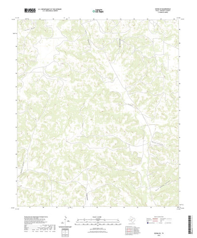 United States Geological Survey Ozona SE, TX (2022, 24000-Scale) digital map