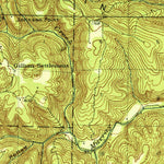 United States Geological Survey Ozone, AR (1936, 62500-Scale) digital map