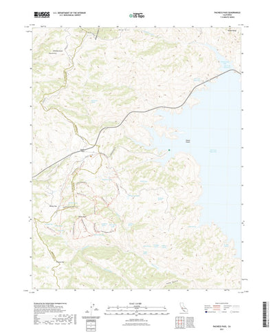 United States Geological Survey Pacheco Pass, CA (2021, 24000-Scale) digital map